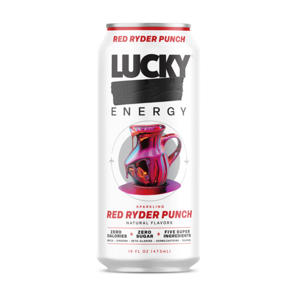 Lucky Energy Sugar Free Energy Drink, Red Ryder Punch