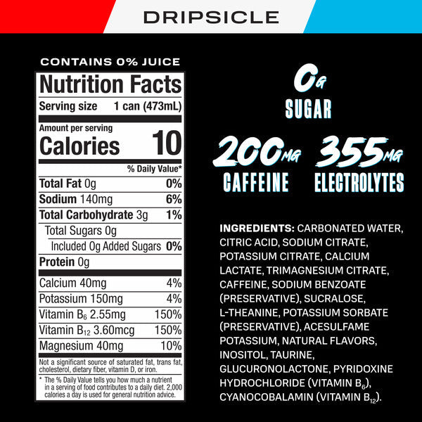 PRIME Energy Drink - US - Dripsicle 16fl oz Can