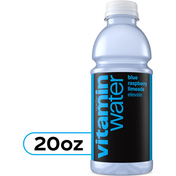 Vitaminwater Elevate Blue Raspberry Limeade Flavored Water Beverage Bottle