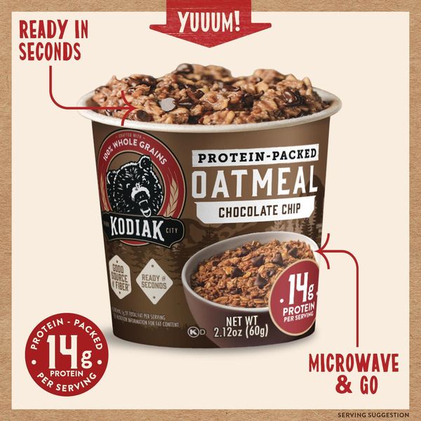Kodiak Chocolate Chip Oatmeal in a Cup