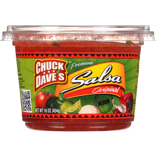 Chuck and Dave's Salsa, Premium, Original, Medium