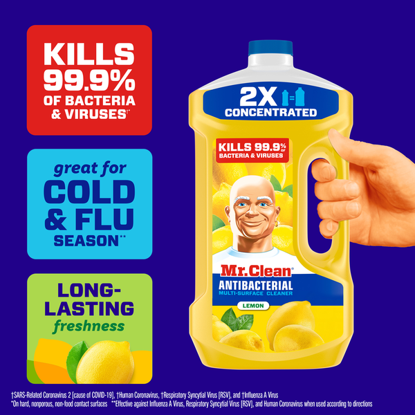Mr. Clean All Purpose Cleaner, Cleaning Liquid, Lemon