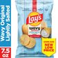 Lay's Wavy Lightly Salted Potato Chips Original 7 1/2 Oz
