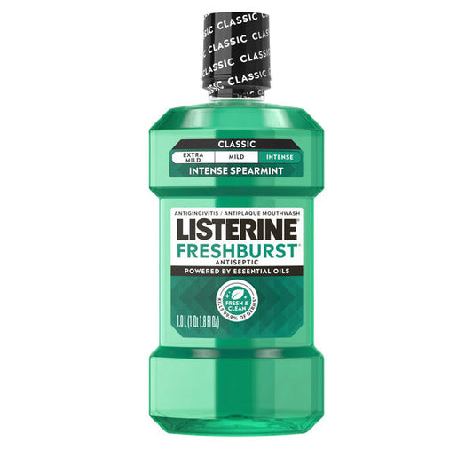 Listerine Freshburst Intense Antiseptic Mouthwash, Intense Spearmint, 1 L