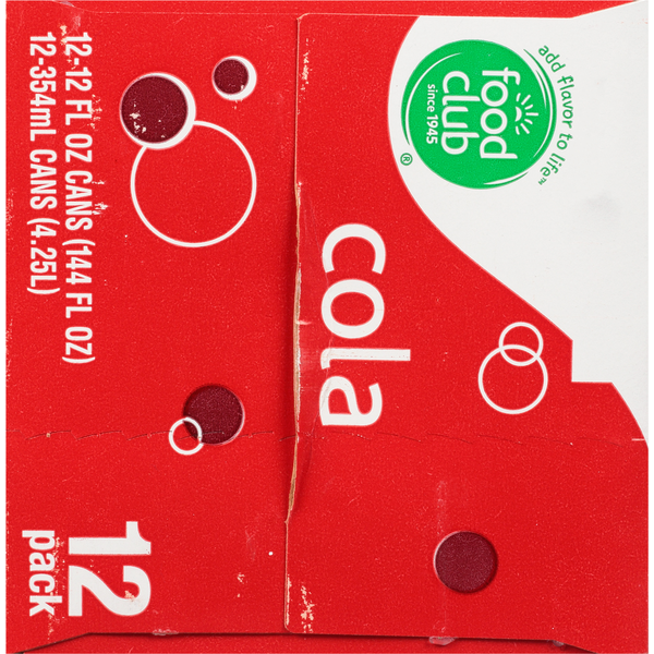 Food Club Cola, 12 Pack