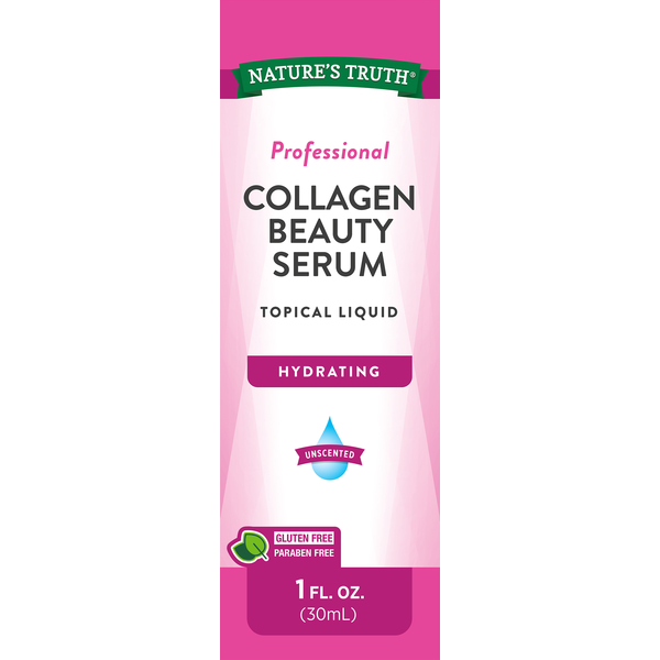 Nature's Truth Professional Hydrating Unscented Collagen Beauty Serum