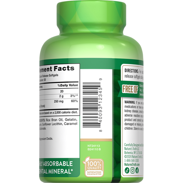 Nature's Truth Magnesium Citrate