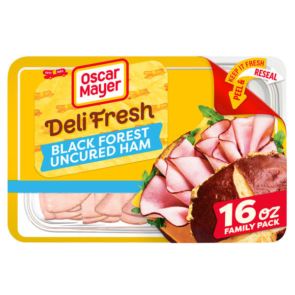 Oscar Mayer Black Forest Uncured Ham Sliced Deli Sandwich Lunch Meat Family Size