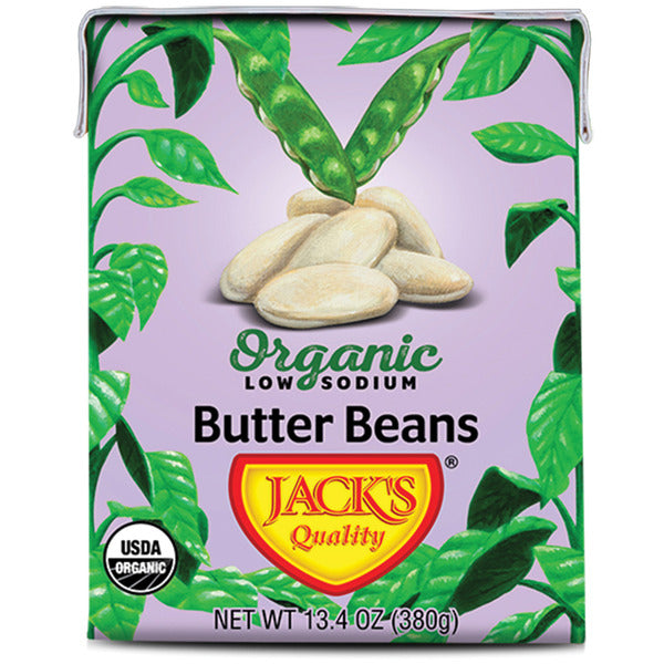 Jack's Quality Butter Beans, Organic, Low Sodium