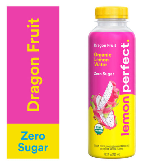Lemon Perfect Dragon Fruit, Flavored Lemon Water Organic Zero Sugar