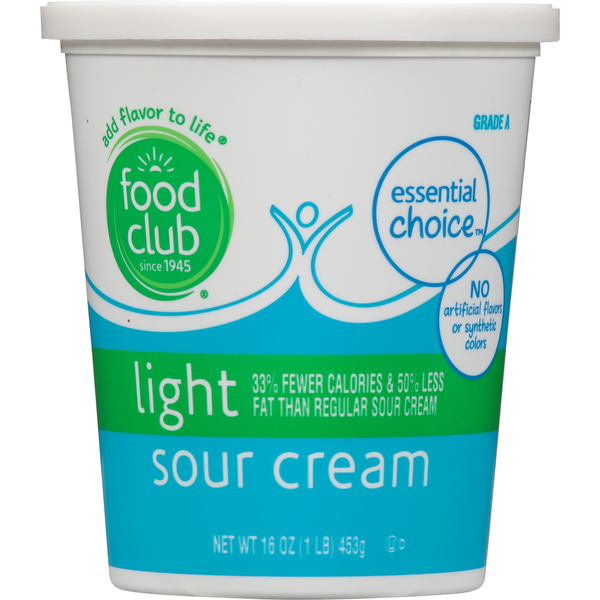 Food Club Sour Cream, Light