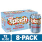 SPLASH Refresher Sparkling Water, Blood Orange Flavor - 12 Fl Oz Cans, 8 Pack