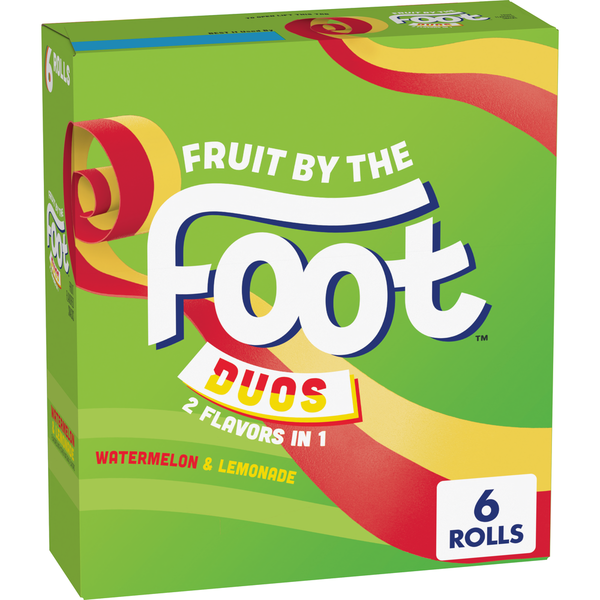 Fruit by the Foot Splitz Fruit Flavored Snacks Watermelon and Lemonade