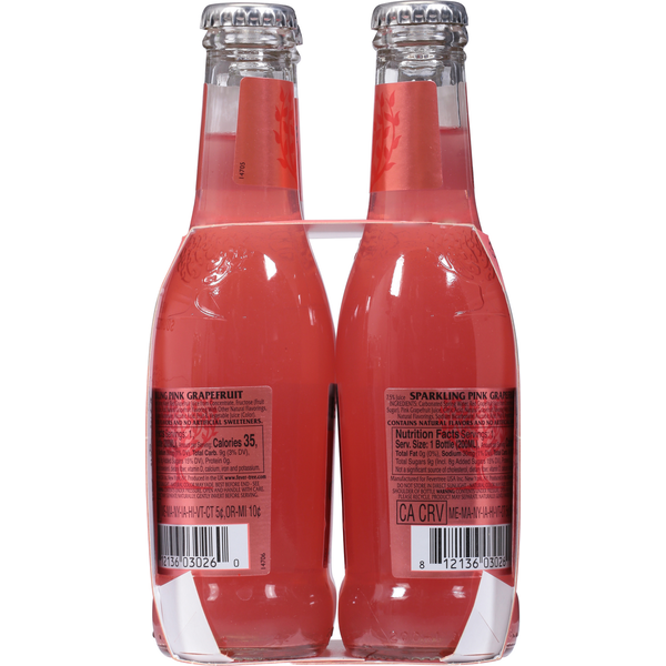 Fever-Tree Soda, Pink Grapefruit, Sparkling