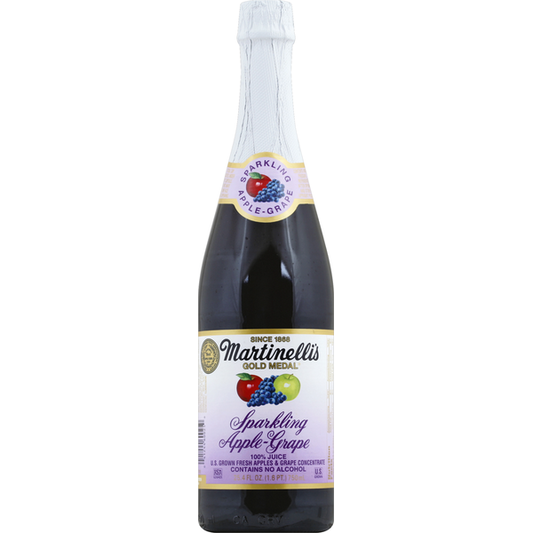 Martinelli's 100% Juice, Sparkling, Apple-Grape