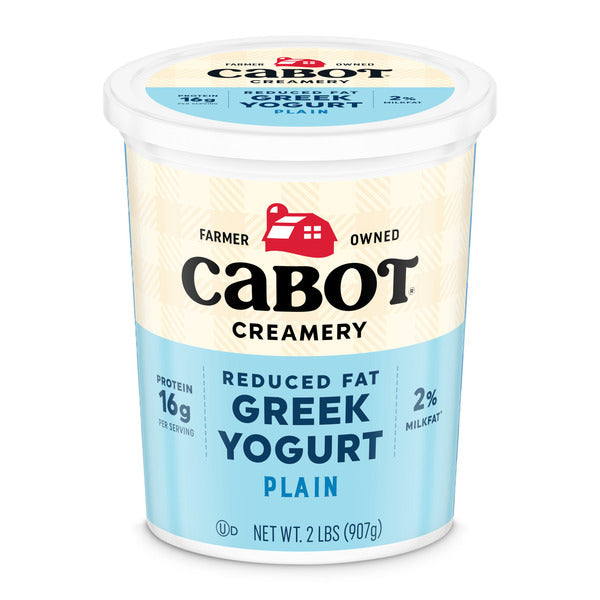 Cabot Low Fat Plain Greek Yogurt, 2 lb