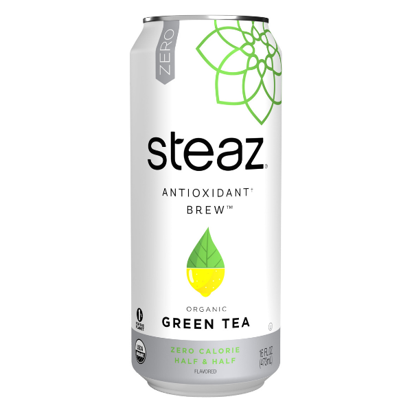 Steaz Antioxidant Brew Tea, Zero Calorie Half & Half