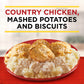 Banquet Homestyle Bakes Country Chicken, Mashed Potatoes and Biscuits, Meal Kit