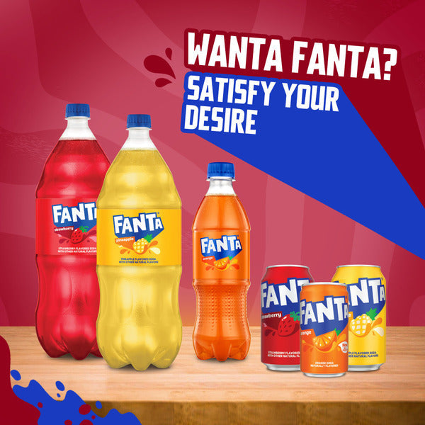 Fanta Strawberry Soda Bottle