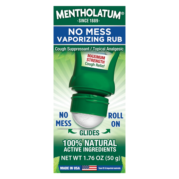 Mentholatum Vaporizing Rub, Maximum Strength, No Mess