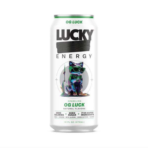 Lucky Energy Zero Sugar Energy Drink, OG Luck