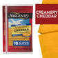 Sargento Creamery Natural Cheddar Sliced Cheese, 10 Slices