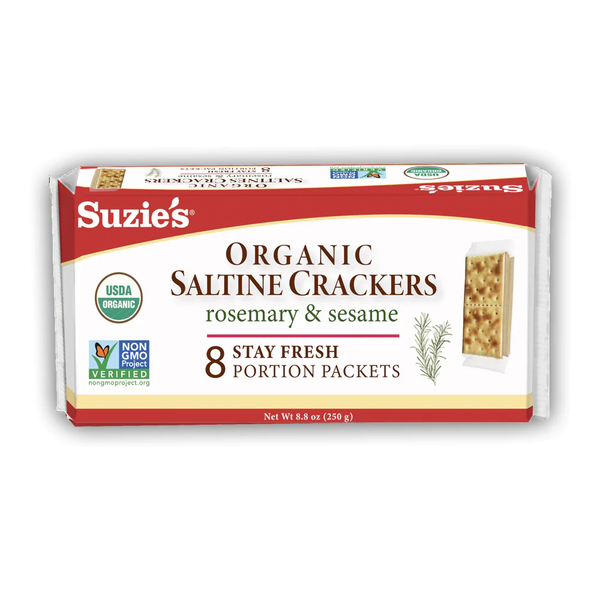 Suzie's Organic Saltine Crackers with Rosemary