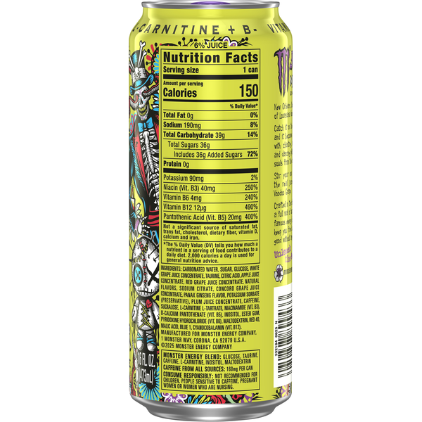 Monster Voodoo Grape Energy Drink