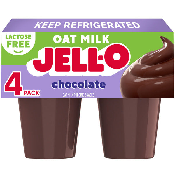 Jell-O Oat Milk Pudding Cups, Chocolate