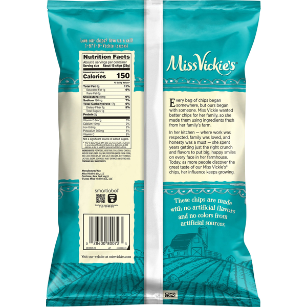 Miss Vickie's Sea Salt & Vinegar Kettle Cooked Potato Chips