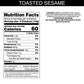 Carr's Toasted Sesame Table Water Crackers, Baked Snack Crackers, 4.25 oz