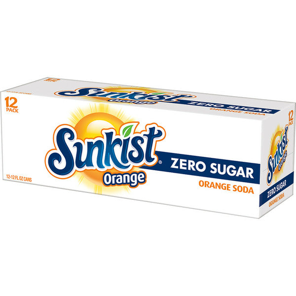 Sunkist Zero Sugar Orange Soda