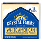 Crystal Farms Cheese Slices, White American