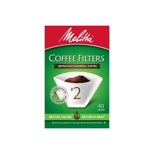 Melitta #2 Cone Filter Paper White