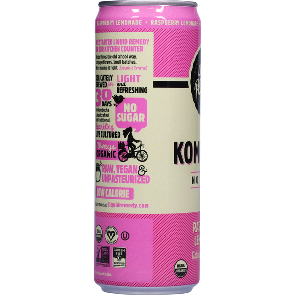 Liquid Remedy Kombucha, No Sugar, Raspberry Lemonade