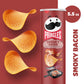 Pringles Smoky Bacon Potato Crisps Chips, Lunch Snacks, 5.5 oz
