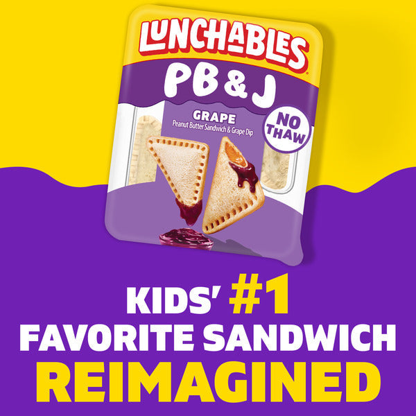 Lunchables PB&J Peanut Butter Sandwich & Grape Dip Snack Kit
