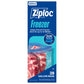 Ziploc Gallon Freezer Storage Bags, Stay Open Design, Easy to Fill