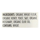 Firehook Rosemary Sea Salt Organic Artisan Baked Crackers