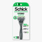 Schick Sensitive Razor, 1 Razor Handle with 3 Razor Refills
