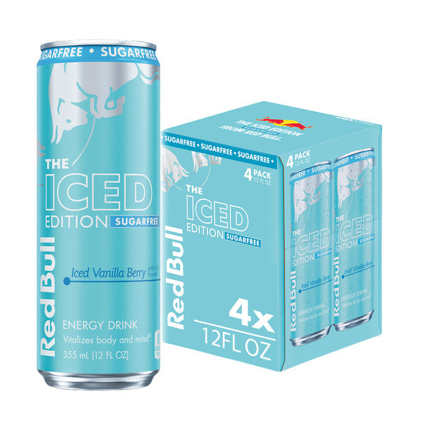Red Bull Iced Edition Sugarfree Iced Vanilla Berry Energy Drink Multipack Cans