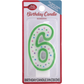 Betty Crocker Birthday Candle, Numeral 6, 3 Inch