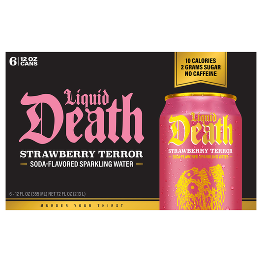 Liquid Death Strawberry Terror Sparkling Water