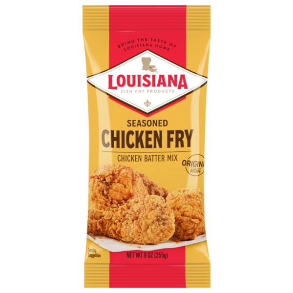 Louisiana Fish Fry Products Chicken Batter Mix, Chicken Fry, Seasoned