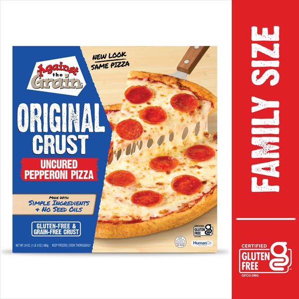 Against The Grain Gluten & Grain Free Uncured Pepperoni Pizza, Family Size