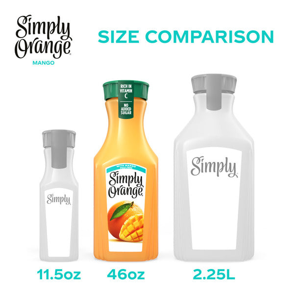 Simply Orange with Mango Juice Bottle