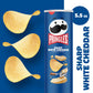 Pringles Sharp White Cheddar Potato Crisps Chips, Lunch Snacks, 5.5 oz