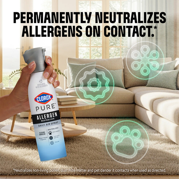 Clorox PURE Allergen Neutralizer Daily Air Spray, Ocean Mist