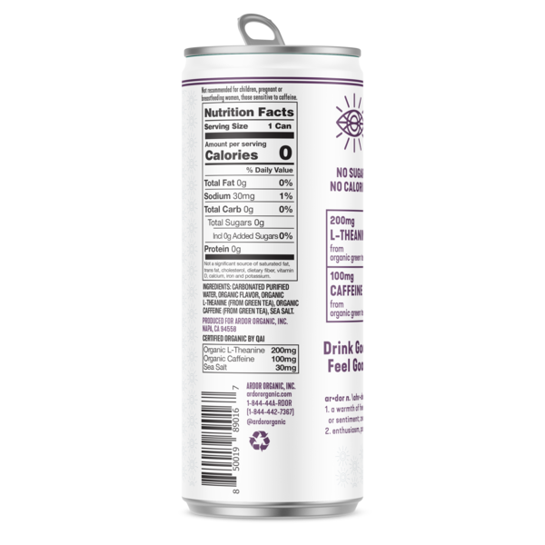 Ardor Energy Vanilla Blackberry Sparkling Water