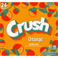 Crush Soda, Caffeine Free, Orange, 24 Pack